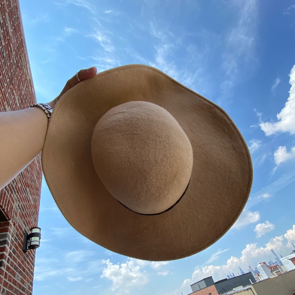 Genuine Camel Wide Brim Hat